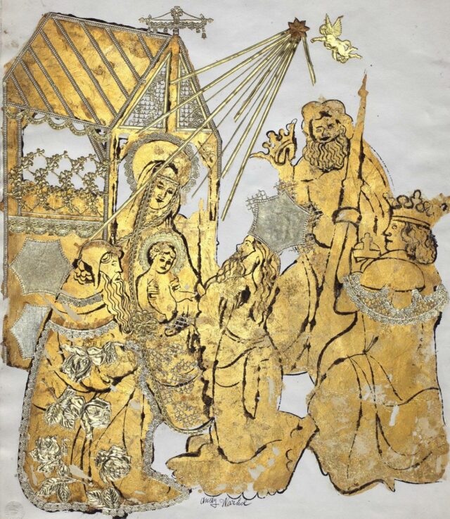 Andy Warhol, Vierge à l’enfant, années 1950, The Andy Warhol Museum, Pittsburgh